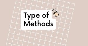 Important Tips of Method in Java